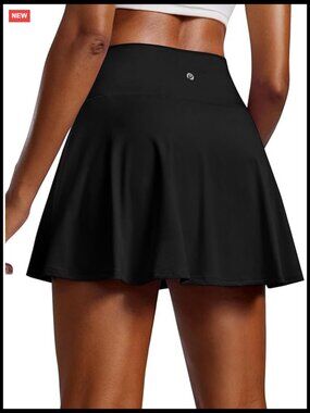 Pleated Tennis Skort with Pockets High Waisted Athletic Skirt for Golf Running